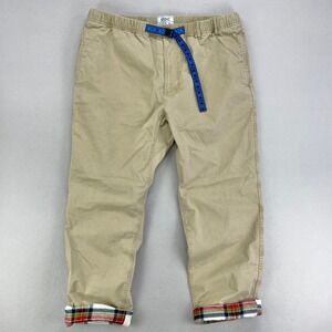 STOIC Venture Pants Mens XL Tan Flannel Lined Belted Work Hiking Outdoor NWT